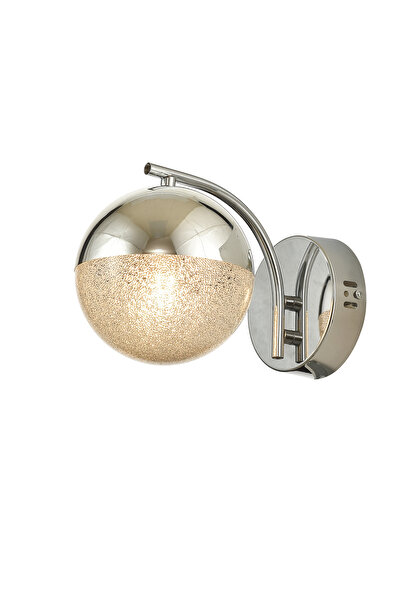 Avizemoda Serra Sconce Chrome Acrylic Bulk Living Room Modern Wall Sconce - (Chrome Plated)