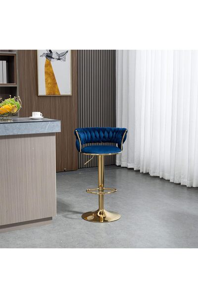 Generic Bar Stool, Modern Kitchen Backrest Bar Chair, with Comfortable Cushions and Adjustable Height, for H