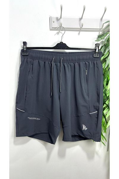 MY SEA Bs-229 Men's Quick Dry Pockets Zippered Battal Plus Size Swim Shorts Swimwear