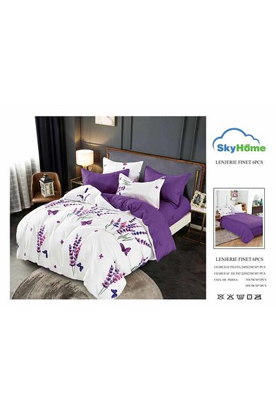 Sky Home Double bed linen set 6 pieces