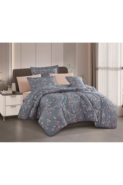 HOURS Horse Comforter Set, 7 Pieces, Double-Sided, Floral, Moira-03 Pillowcase