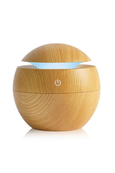 divendi-ro Aromatherapy LED Ball Diffuser with Ultrasound and Humidifier 130ml, Brown