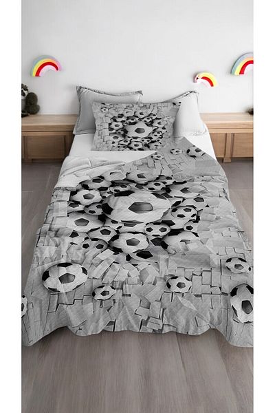 Bebişim Halı Football Ball Single Child Pique Pillow Case