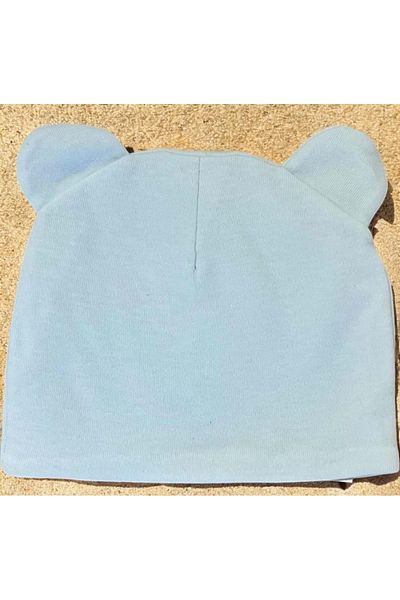 Erceylan Baby Boy Combed Cotton Beanie Blue