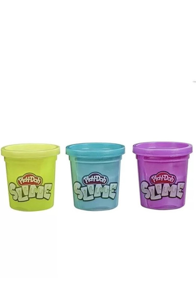 Genel Markalar Play-Doh Slime 3'lü Hamur - Sarı, Metalik Mor ve Metalik Açık ...