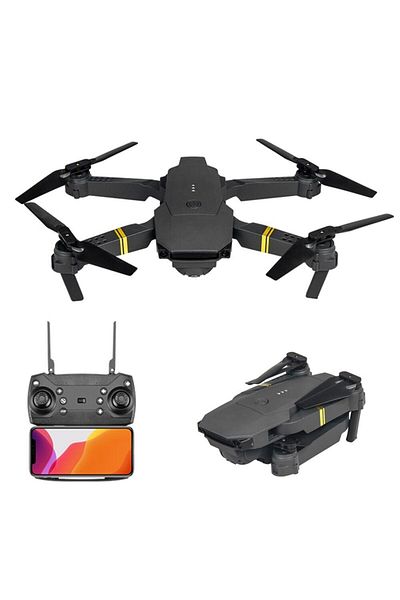 divendi-ro Andowl F16 drone, Wifi HD 2MP 720P wide angle 2MP camera, live view on phone - Black