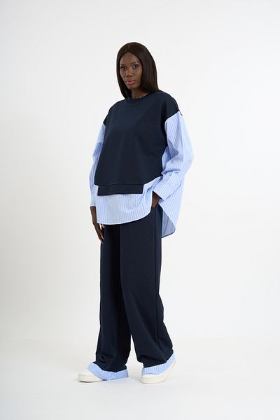 HANIQA Women's Garnished Tracksuit Set |   36-42