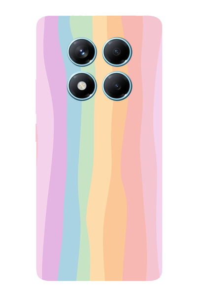 TechTree Redmi Note 14 Pro 4g Compatible Rainbow Colorful Transparent Silicon...