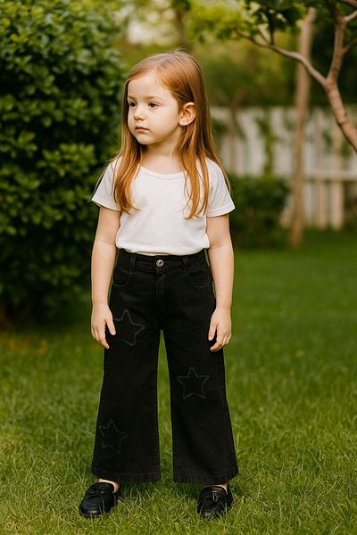 Ysferbutik Girl's Jeans Starry
