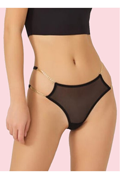 Sempre Amore Tül Zincir Detaylı Brezilya Külot