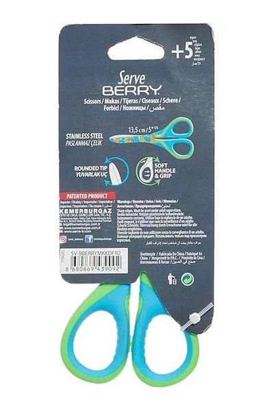 Mu Art Ahşap Berry Scissors Cat Highlighter Model 2 Single Bl
