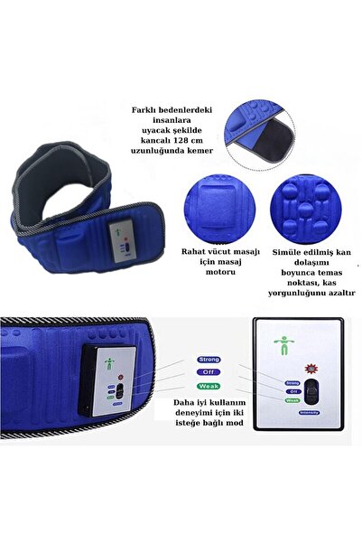 Olinman X5 Super Slim 5motorlu Titreşimli Masaj Kemeri Göbek Eritme Aleti