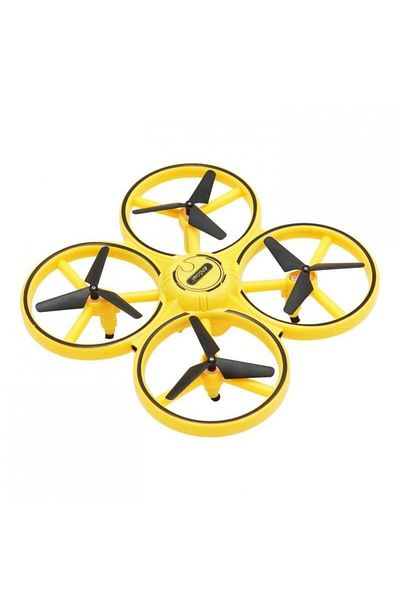 divendi-ro Sky8 drone, gesture control and LED flashing lights - Yellow