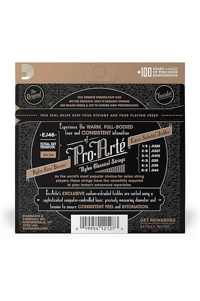 Daddario D'Addario Ej46 Pro-Arte Nylon Hard Tension Classical Guitar String