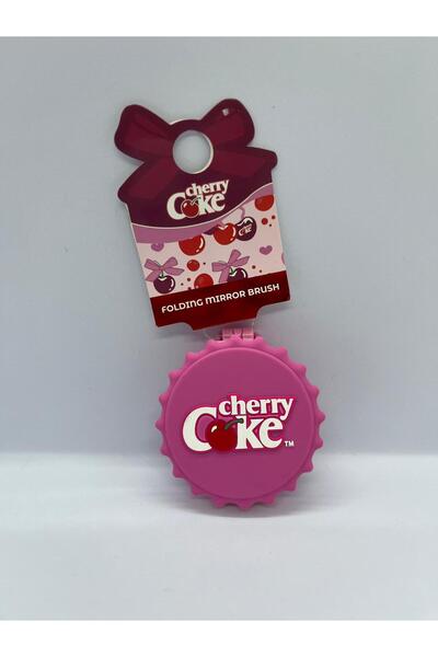 Alyas Aksesuar Cherry Coke Comb and Makeup Mirror