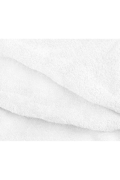 MELONIE Set of 3 White 100% Cotton Hotel Bath Towels 90X150 Cm, White Hotel Towels