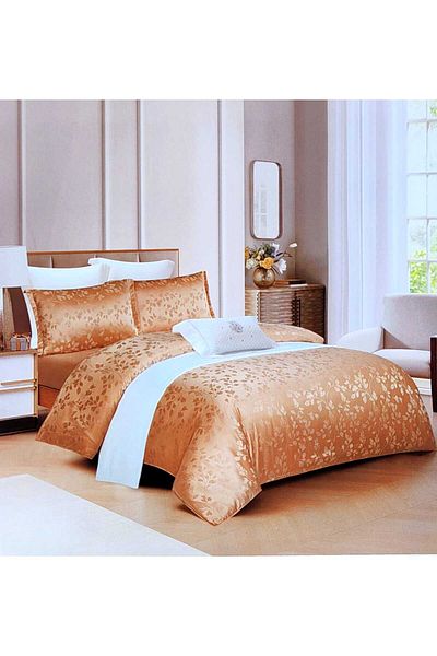 Primavara Jacquard bedding set, 4 pieces, double bed, fitted sheet