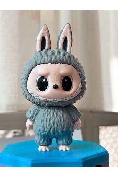 Chamelon Studio Gray Labubu 14 cm Labubu Bag Charm Toy