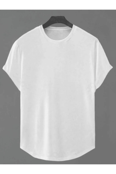 FıttingRoom Oversize Bisiklet Yaka Long Pamuklu Tshirt