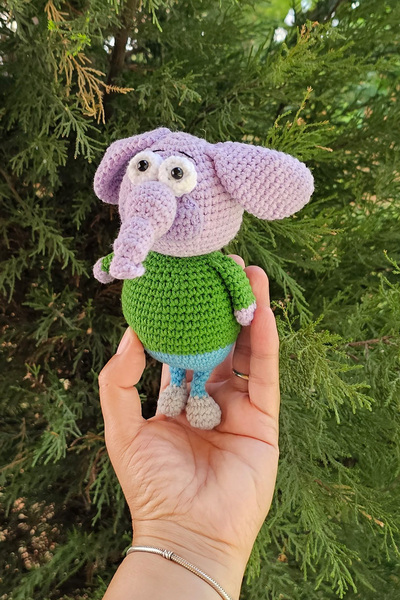 kelebeginruyasihobievi Amigurumi Minik Uyku Arkadaşı Fil Necati Örgü Oyuncak