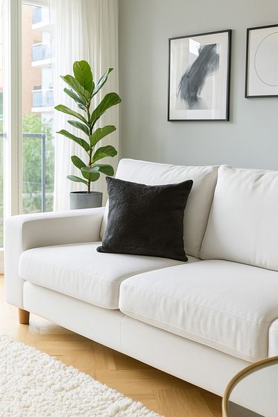Viadela Pernă decorativă texturată de lux din catifea neagră – 43x43 cm