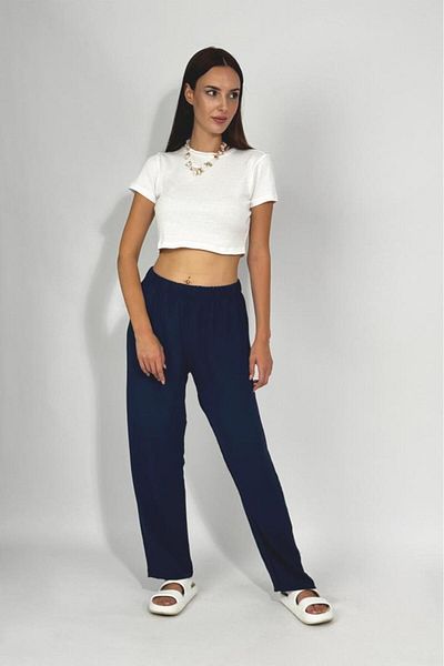 Betimoda Women's Elastic Waist Ayrobin Tracksuit Trousers Navy Blue