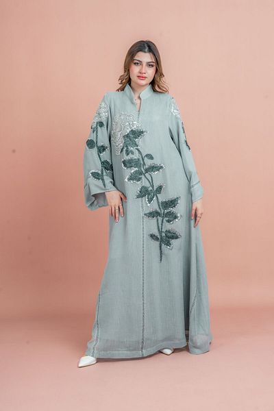 IKKXA Crystal Handwork Modern Jalabiya