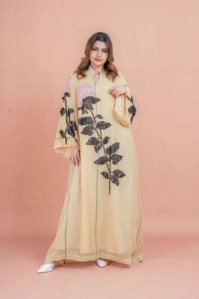 IKKXA Crystal Handwork Modern Jalabiya