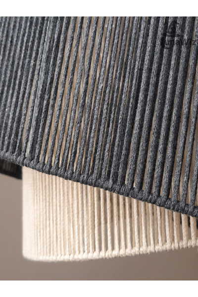 Luna Wiz Zigzag Formlu El Yapımı Makrome Avize