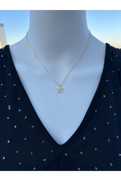 Uno Di Famiglia Minimalist Necklace, Starry Necklace, Elegant Necklace, Simple Necklace