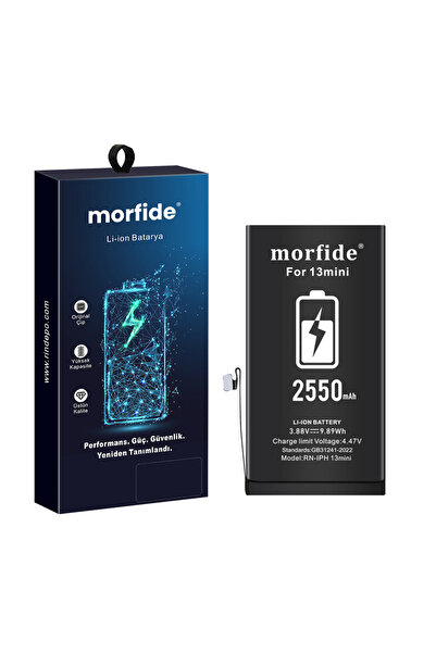morfide Apple iPhone 13 Mini Uyumlu 2550mAh Yüksek Kapasiteli Batarya - Geliş...