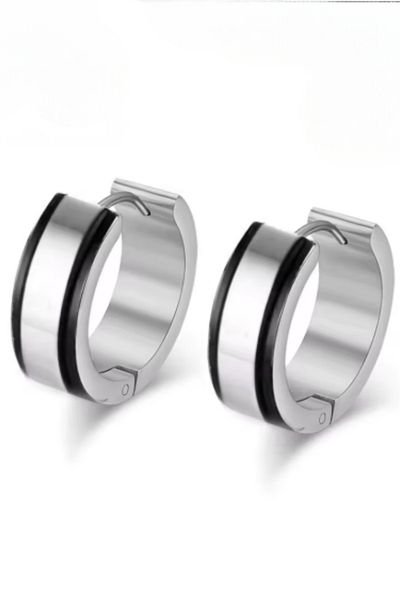 Omark Cotton Steel Men's Earrings