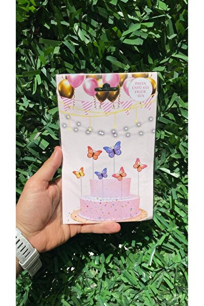 MFM Ornament pentru tort cu tema fluture 6 buc