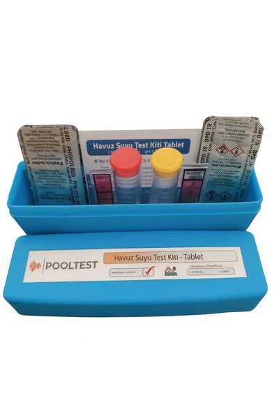 PoolTest "Pooltest Havuz Suyu Test Kiti - Tabletli Klor ve pH Ölçüm Seti (DPD...