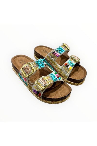 Aldina Nucci Stone Women's Slippers # 1034