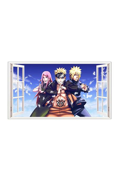 BV Decorative sticker, 3D window, Naruto, 85 cm, 1054TK