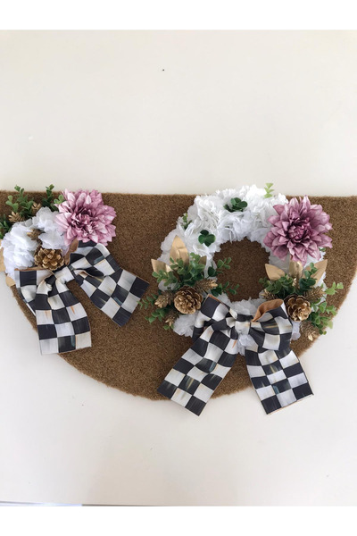 Zelis Design Mackenzie Kurdeleli Kapı Süsü Coco Paspas 2`li set