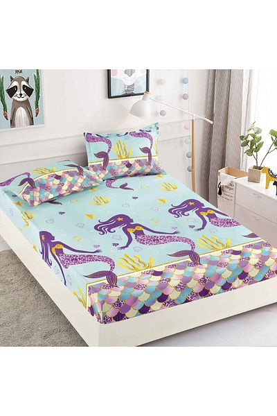 FIONNA.RO Elasticated Duvet Cover and Pillowcases Made of Finet 180x200cm - Sirena