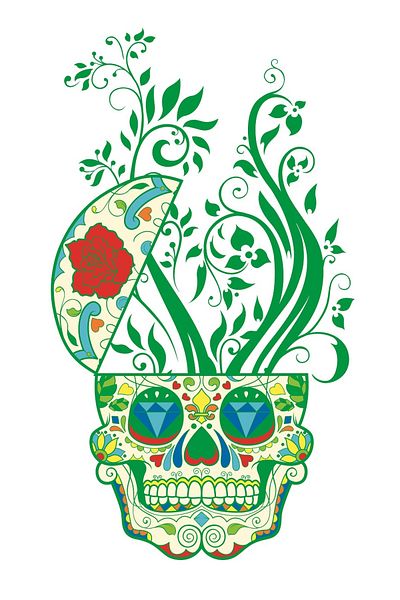 BV Decorative sticker, Skull, 90 cm, 219STK-3