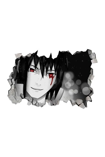 BV Decorative sticker, 3D hole in the wall, Naruto, 85 cm, 1030TK-1