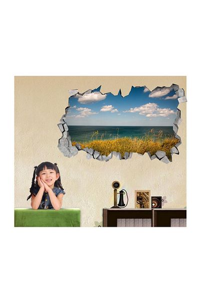 BV Decorative sticker, 3D hole in the wall, Ocean, 85 cm, 163STK-2
