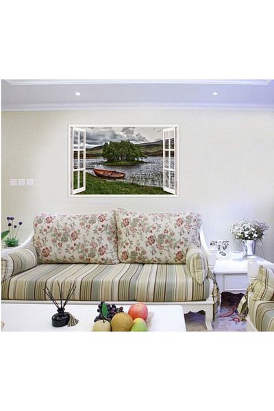 BV Decorative sticker, 3D window, Lacquer, 85 cm, 606STK