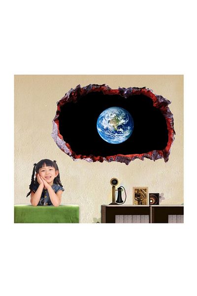 BV Decorative sticker, hole in the wall 3D, Planet, 85 cm, 1038STK-2