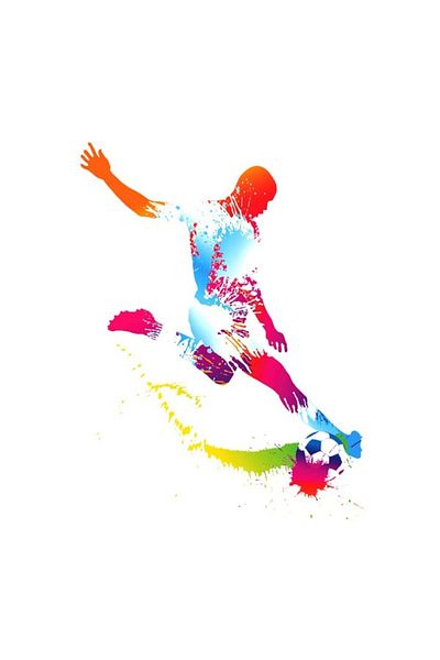 BV Decorative sticker with Football, 80 cm, 1128STK