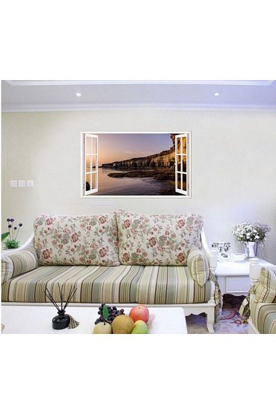 BV Decorative sticker, 3D window, Ocean, 85 cm, 618STK