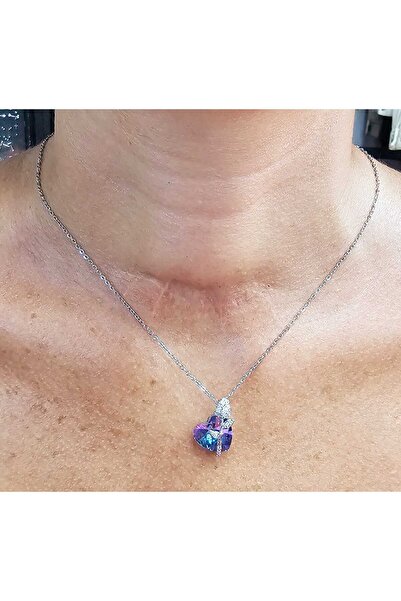 DÜKKAN DESİGN قلادة الورد والقلب