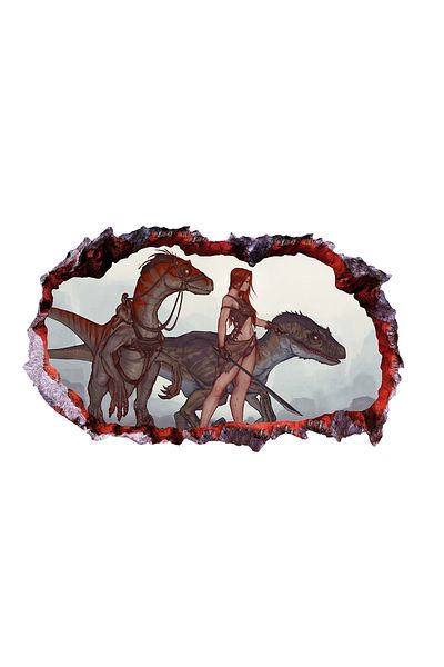BV Decorative sticker with Dinosaurs, 85 cm, 4240ST-1