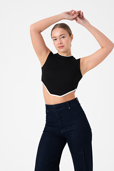 Zenea Bluză crop pentru femei fără mâneci