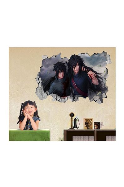 BV Decorative sticker, 3D hole in the wall, Naruto, 85 cm, 1028STK-2
