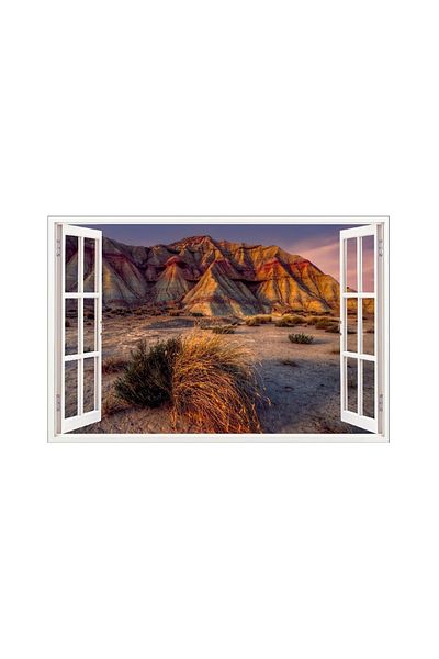 BV Decorative sticker, 3D window, Mountain, 85 cm, 674STK